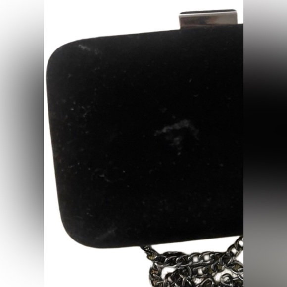 ARMANI Parfumes Black Velvet & Gun Metal Mini Box Purse Micro Evening Bag - Picture 7 of 11